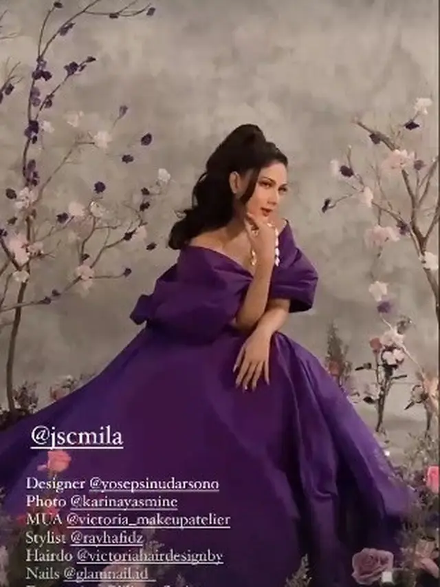 6 Pemotretan Terbaru Jessica Mila dengan Gaun Ungu Ini Tampil Memesona