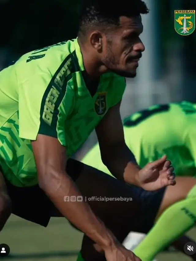 Kembali ke Tim, Ini 5 Potret Ricky Kambuaya saat Latihan Persebaya Surabaya