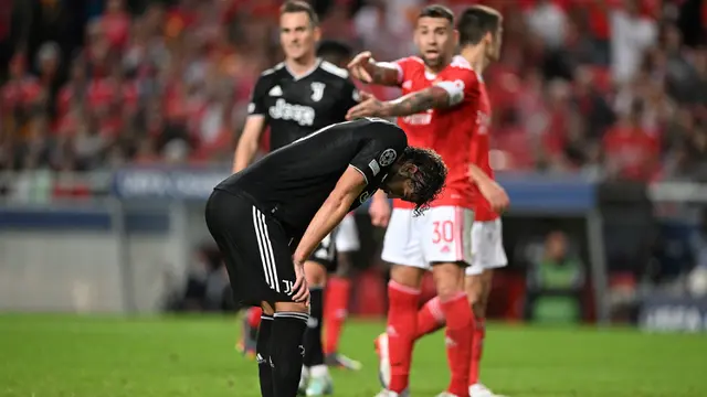 Foto: Dibekuk Benfica, Juventus Tersingkir di Fase Grup Liga Champions 2022 / 2023