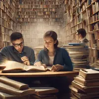 cara menulis daftar pustaka dari jurnal ©Ilustrasi dibuat Stable Diffusion