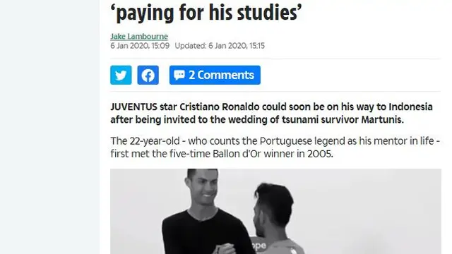 Berita Martunis, Sumber: The Sun