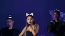 Ariana Grande sukses menghentak JIExpo Kemayoran Hall B-C pada Rabu Malam (26/8/2015) dengan lagu awal, Bang Bang. (Galih W. Satria/Bintang.com)