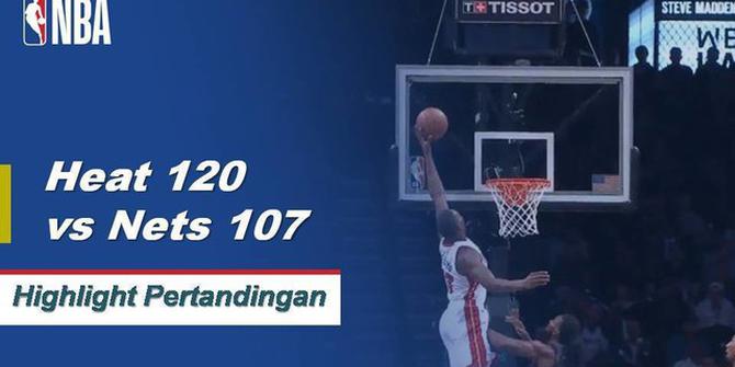 Cuplikan Hasil Pertandingan NBA : Heat 120 vs Nets 107