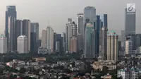 Pemandangan gedung bertingkat di Jakarta, Selasa (30/4/2019). Presiden Joko Widodo atau Jokowi mengatakan, pemerintah saat ini masih terus mengkaji wilayah yang layak untuk menjadi ibu kota baru pengganti Jakarta. (Liputan6.com/JohanTallo)