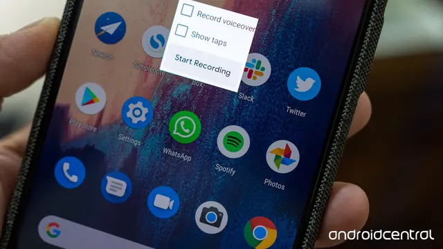 Fitur Rekam Built-In-Screen Android Q. Sumber: Android Central