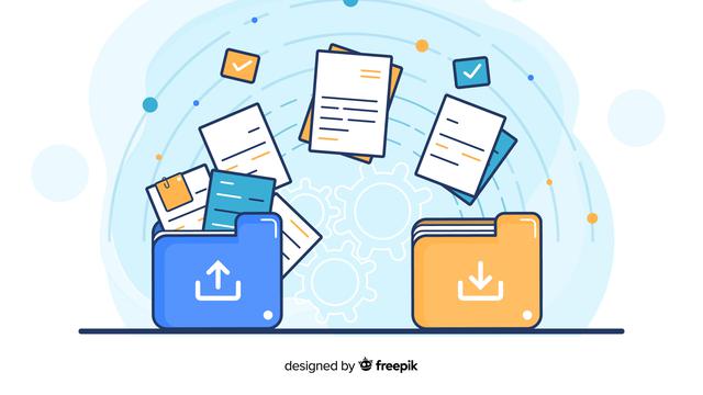 Ilustrasi file, dokumen