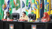 Menteri Dalam Negeri (Mendagri) Muhammad Tito Karnavian dalam Rapat Koordinasi Pengendalian Inflasi Daerah di Gedung Sasana Bhakti Praja (SBP) Kantor Kementerian Dalam Negeri, Jakarta, Senin (6/3/2023). (Ist)