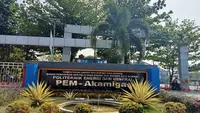 Tampak depan PEM Akamigas, salah satu perguruan tinggi di Kecamatan Cepu, Kabupaten Blora, Jawa Tengah. (Liputan6.com/Ahmad Adirin)
