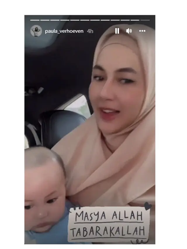 6 Potret Paula Verhoeven Unggah Foto Berhijab, Banjir Pujian
