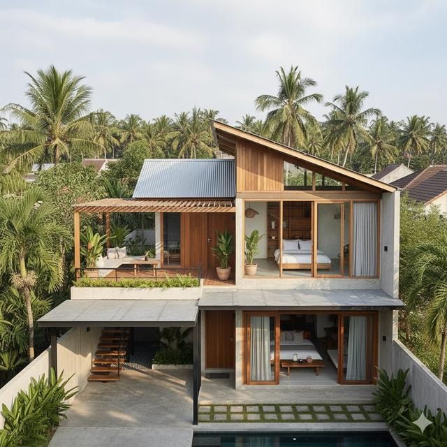 Desain Rumah Tumbuh 1 Lantai Bisa Jadi 2 Lantai