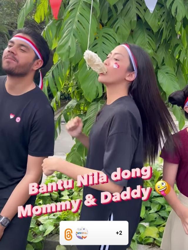 Bintang sinetron Cinta Setelah Cinta dalam lomba 17 Agustus sambut HUT RI ke-78 (Foto: instagram @sctv)