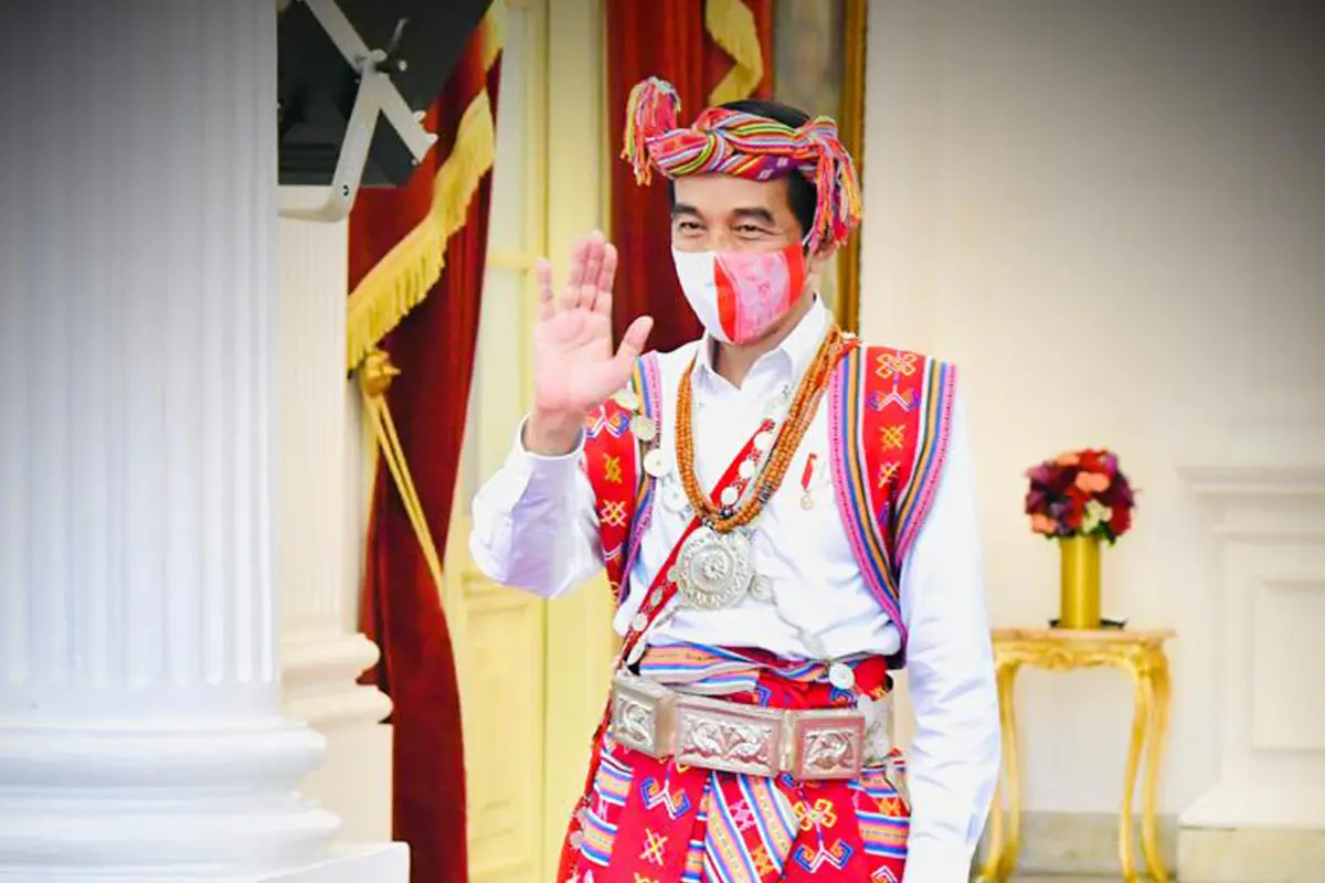 Jokowi Kenakan Baju Timor Tengah Selatan di HUT ke-75 RI