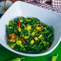 ilustrasi tumis bayam jagung/Rizkyama/Shutterstock
