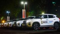 Pada resepsi puncak satu abad NU ini Hyundai Gowa memberikan fasilitas Hyundai Stargazer sebanyak 25 unit sebagai Official Car. (Dian Kurniawan/Liputan6.com)