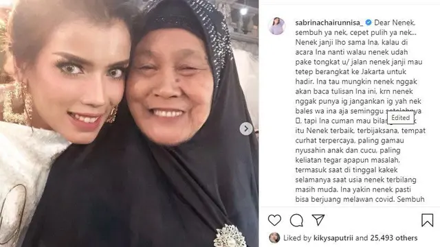 Unggahan Sabrina Chairunnisa