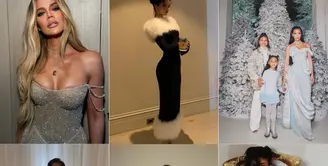 Gaya Glamor Keluarga Kardashian-Jenners saat Rayakan Natal 2023. [Instagram]