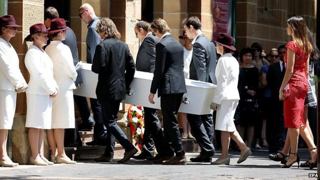 Suasana pemakaman Johnson, korban teror Sydney | Photo: Copyright bbc.com