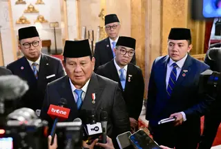 Presiden Prabowo Subianto di Inggris, di Lancaster House, London (Biro Pers Setpres)