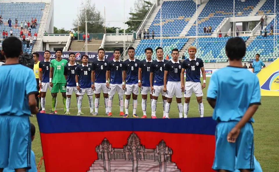 Timnas Kamboja U-22 yang disiapkan untuk SEA Games 2017. (Bola.com/Dok. MFF)