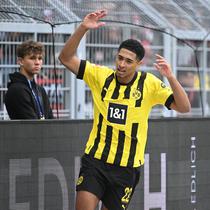 Gelandang Borussia Dortmund Jude Bellingham. (INA FASSBENDER / AFP)