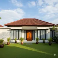 Desain Rumah Atap Genteng Klasik 1 Lantai (Gemini)
