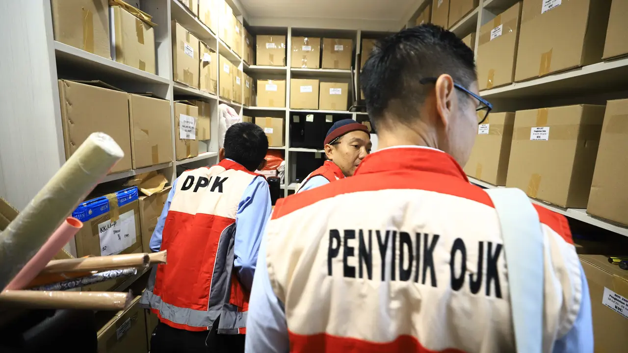 Otoritas Jasa Keuangan (OJK) menggeledah kantor PT MASI di kawasan Sudirman Central Business District, Jakarta, pada Rabu, (4 maret 2026). (Dok OJK)