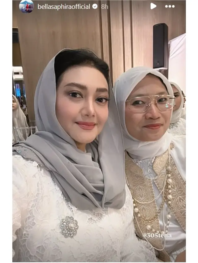 6 Potret Bella Saphira, Diah Permatasari dan Marini Zumarnis di Acara Pengajian