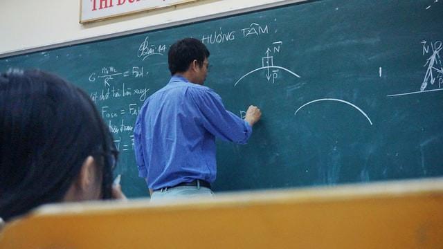 Ilustrasi guru, mengajar