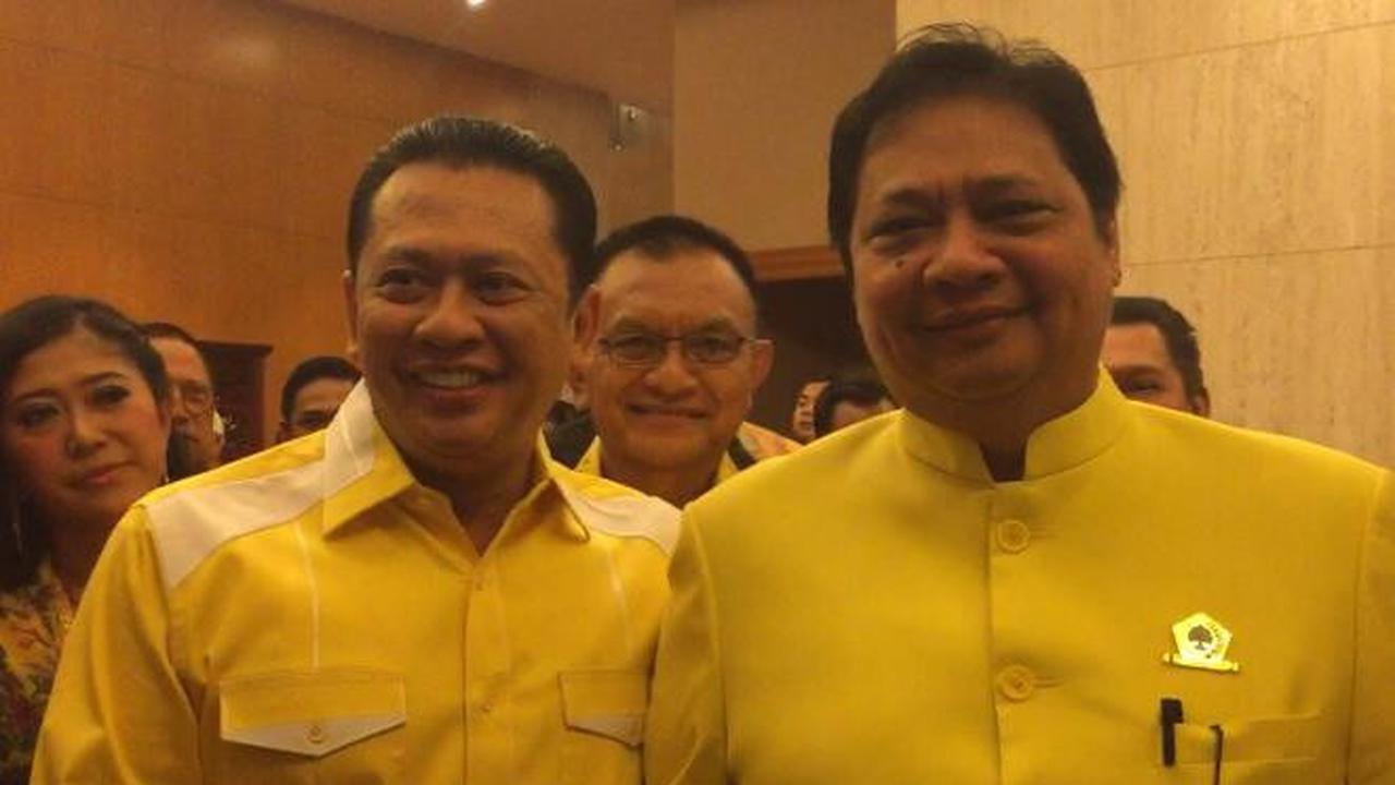 Airlangga Hartarto dan Bambang Soesatyo