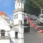 Dinas Perhubungan Kota Semarang membantah traffic cone meleleh di jalanan Kota Semarang karena suhu udara yang panas. (Liputan6.com/ Dok ISt)