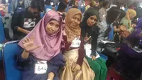 Ada lebih dari 70 peserta audisi LIDA di Balikpapan yang berbusana muslimah lengkap dengan hijab.