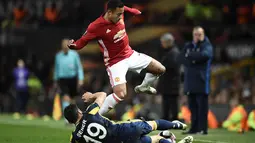 Tak hanya Juventus, Everton yang ditangani manajer asal Belanda, Ronald Koeman, juga berminat menggunakan jasa Memphis Depay. (AFP/Oli Scarff)