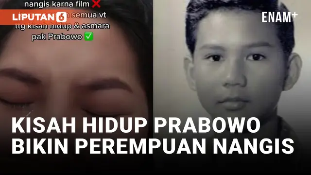 Viral! Perempuan Nangis Nonton Kisah Prabowo