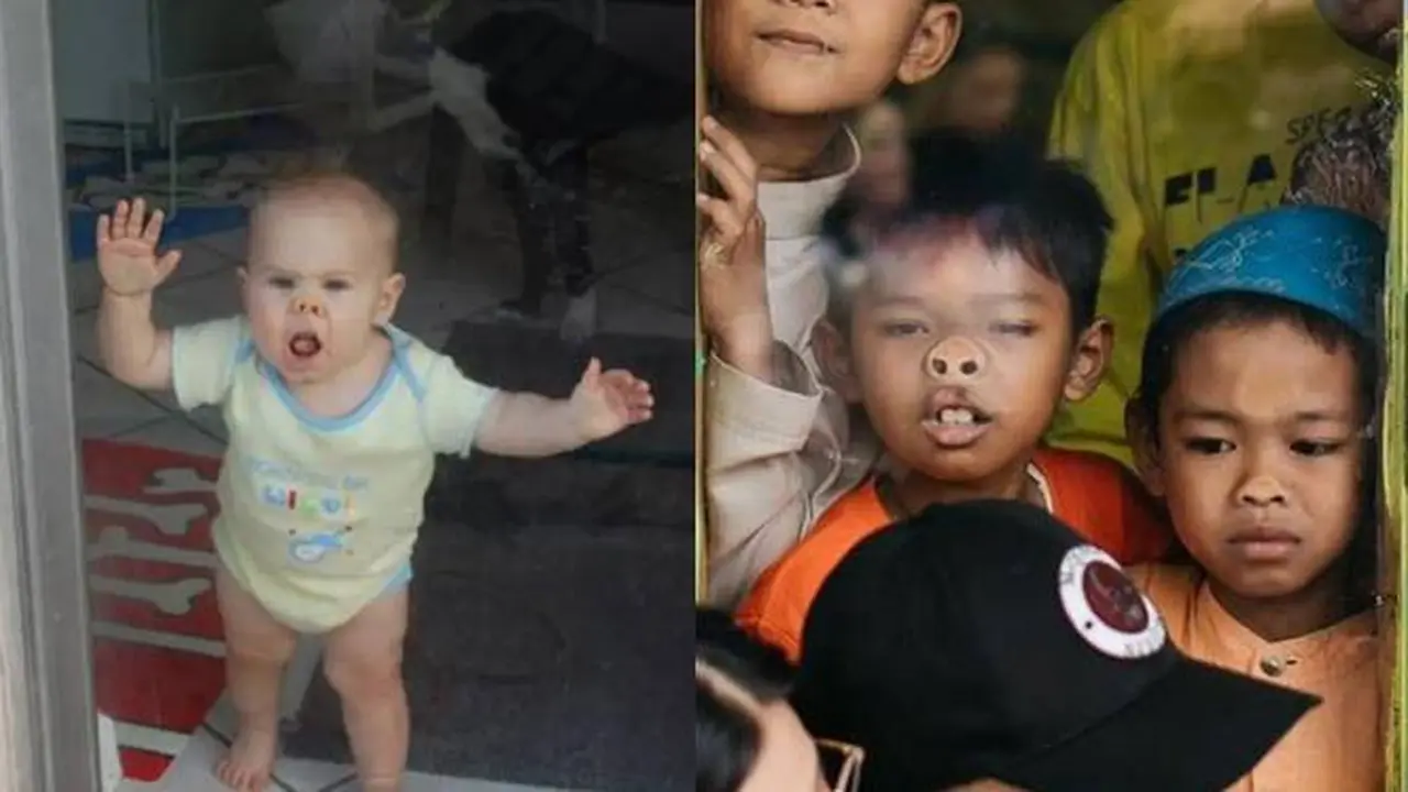 10 Aksi Absurd Bocah saat di Depan Kaca Ini Bikin Ekspresi Kocak