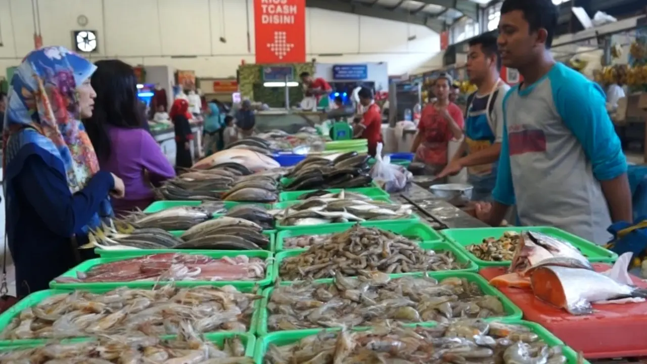Pasokan dan stok ikan nasional mencukupi permintaan menjelang Idul Fitri 1445 H.