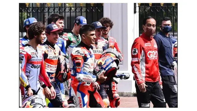 10 Potret Parade MotoGP 2022, Dilepas Langsung Jokowi di Istana Merdeka