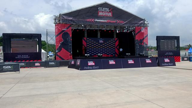 Suasana di dalam Sirkuit Mandalika