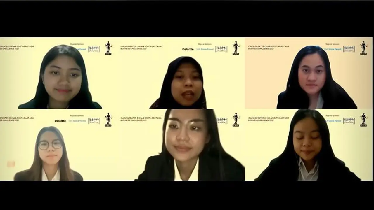Mahasiswa Indonesia Raih Gelar Runner-Up 1 Kompetisi ICAEW Greater China and South-East Asia Virtual Business Challenge 2021