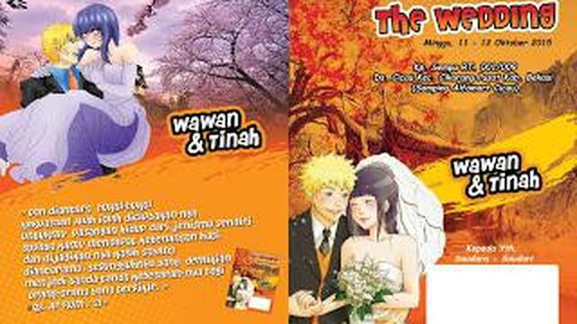 6 Potret Undangan Nikah Tema Naruto, Bak Jadi Warga Konoha