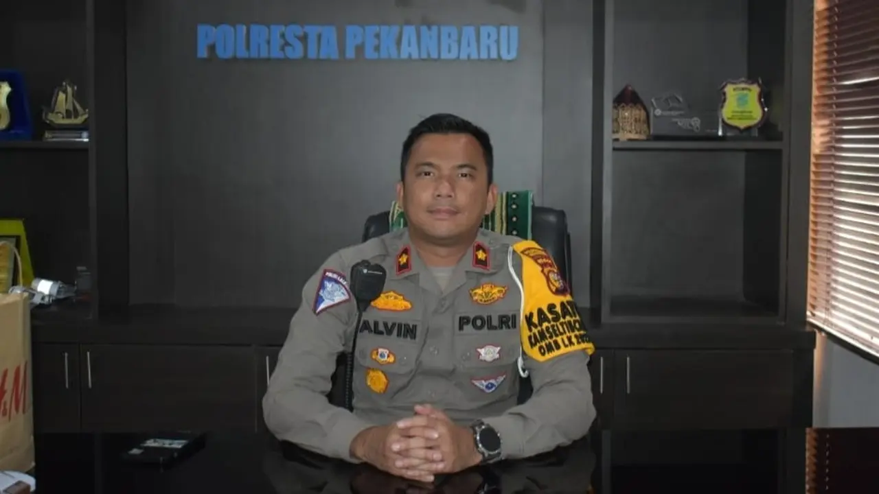 Kasat Lantas Polresta Pekanbaru Kompol Alvin Agung Wibawa.