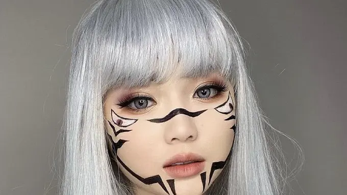 Potret Art Makeup Vanessa Khong Tunangan Indra Kenz dari Cantik Hingga Menyeramkan