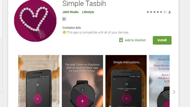 Aplikasi Tasbih