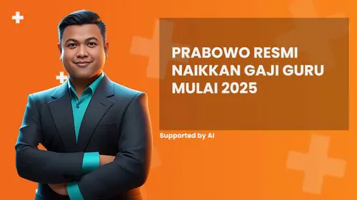 Prabowo Resmi Naikkan Gaji Guru Mulai 2025