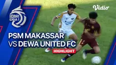 Berita video highlights BRI Liga 1, Dewa United menang 2-1 atas PSM, Sabtu (8/7/23)