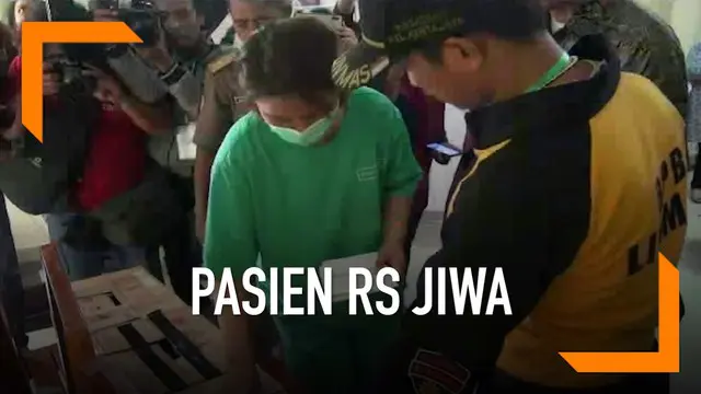 Sejumlah pasien RS Jiwa Menur, Surabaya mengikuti pencoblosan di Pemilu 2019.