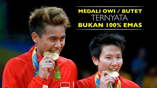 Video proses pembuatan medali untuk Olimpiade Rio 2016, ternyata medali yang diraih Tontowi Ahmad/Liliyana Natsir bukan emas murni.