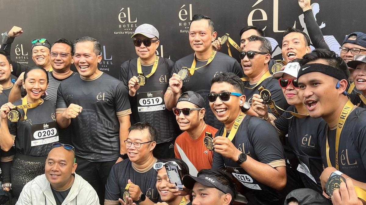 Menteri AHY Ramaikan eL Run 2024 Bersama 750 Peserta di Bandung