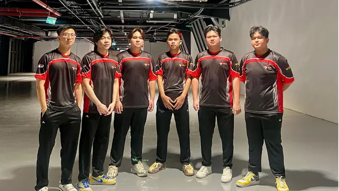 Indonesian national esports team MLBB Men's number at the IESF 2024 event. (Doc: PB ESI)