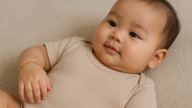 Model Gelang Emas Bayi 1 Gram/Ilustrasi gambar oleh AI