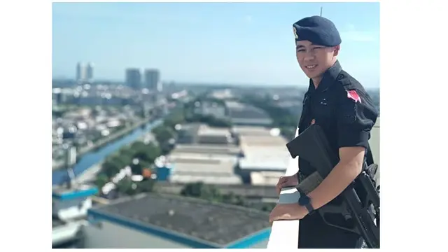 Andre Brimob (Sumber: Instagram/krissandro_23)